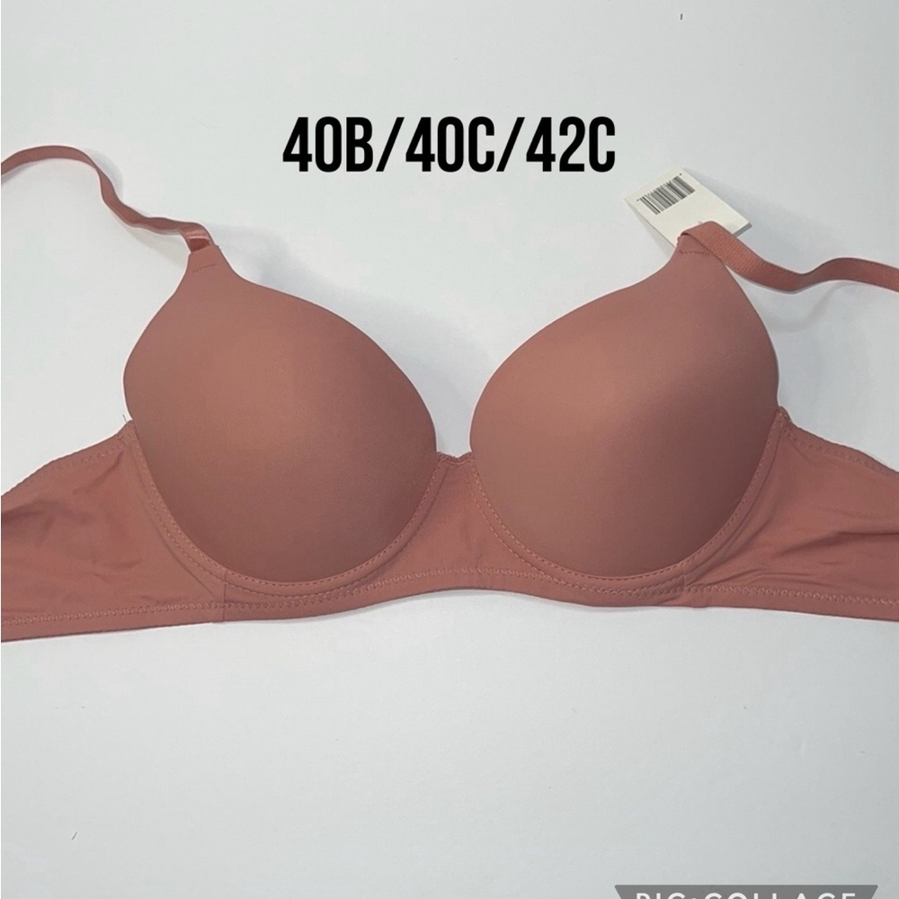 Push Up Light Padded T- Shirt Bra 3 Hooks Underwire. NWT
Size 40B/ 40C/ 42C